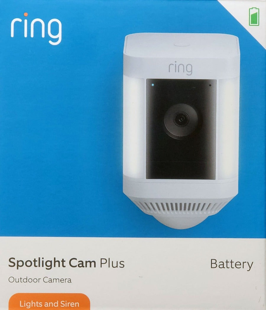 Outdoor Security Camera: Ring Wireless Spotlight Cam Plus | Battery
