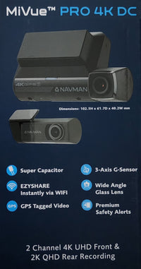 Navman MiVue Pro 4K Dash Cam