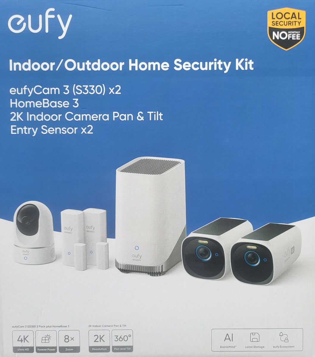 Eufy Indoor/Outdoor Home Security Bundle Kit