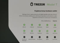 Trezor Model T Cryptocurrency Hardware Wallet