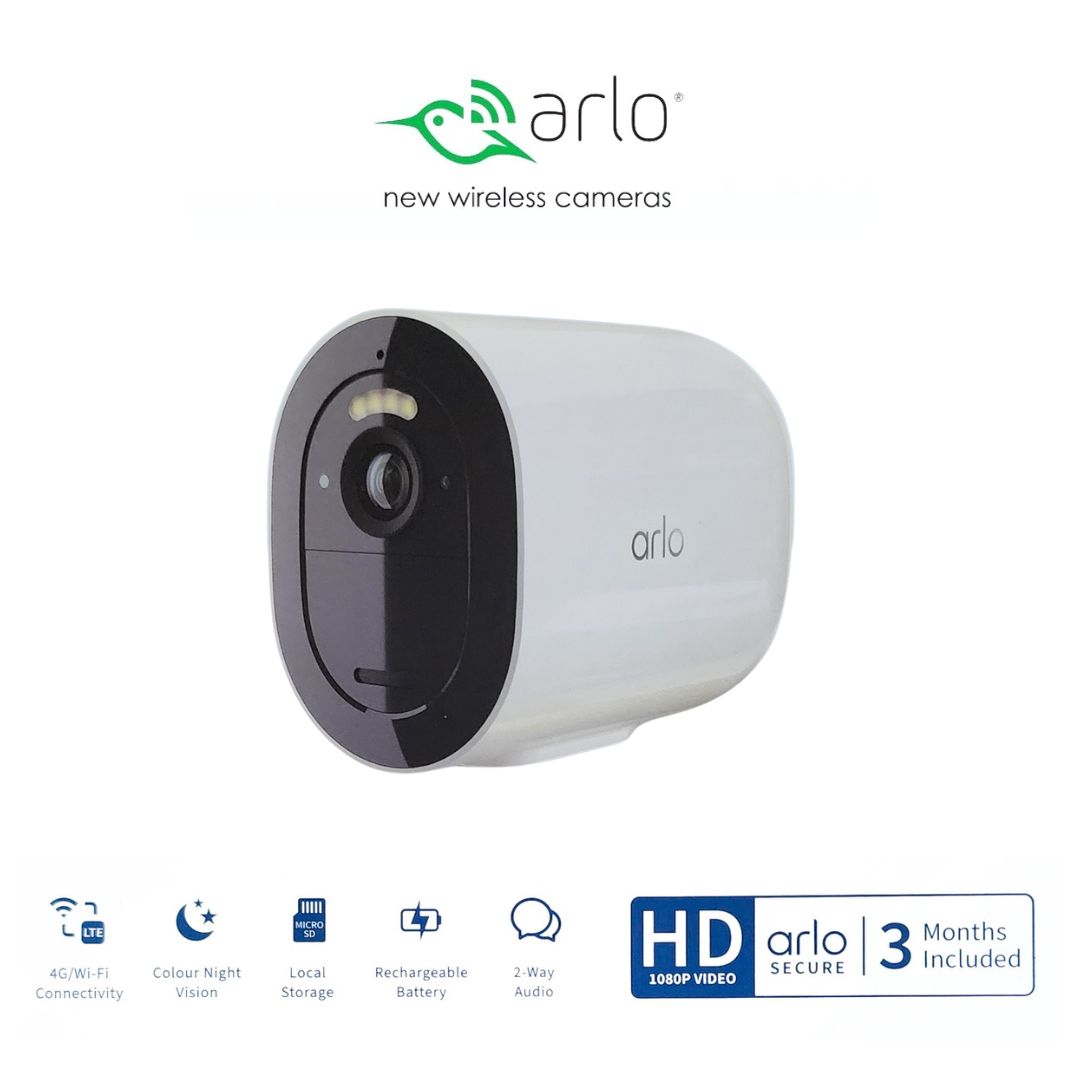 Arlo Go 2 Security Camera 4G & WiFi | White