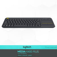 Logitech K400 Plus Media Wireless Touch Keyboard