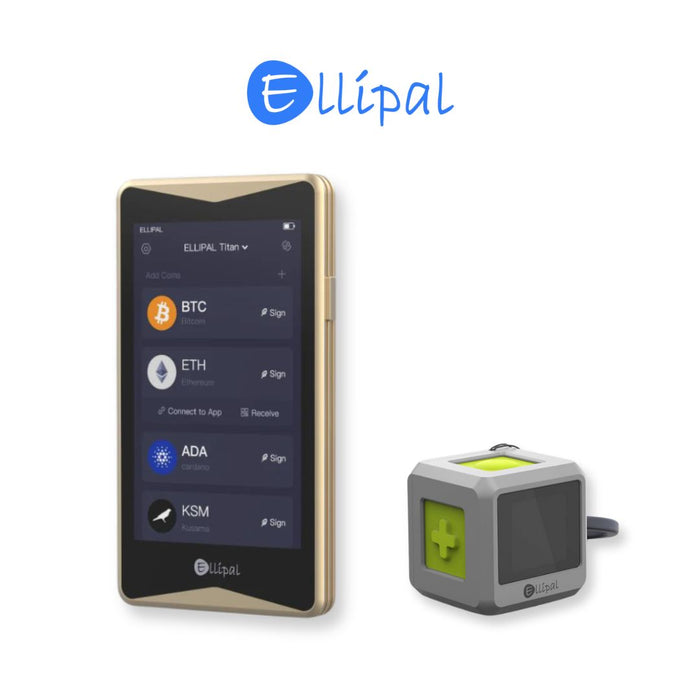 Ellipal Titan Gold Wallet plus Joy Mnemonic Generator