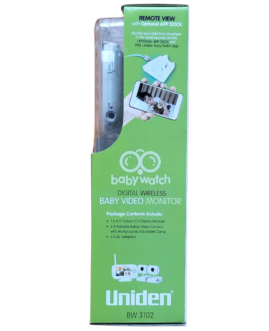 Uniden Digital Wireless Video Baby Monitor (2 Camera Pack)