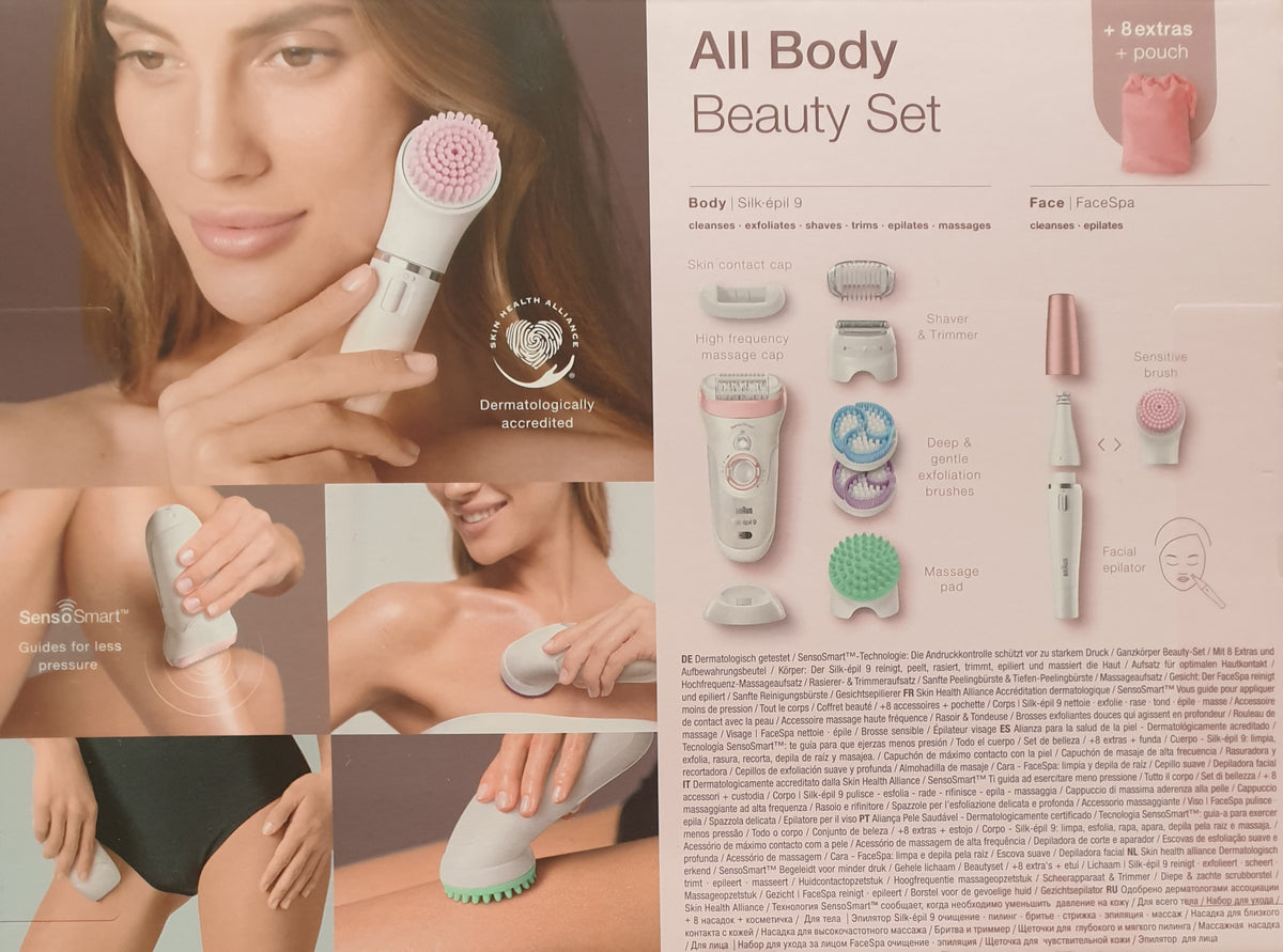 Braun Beauty Set 9 - Cleanses, Exfoliates, Shaves, Trims, Epilates, Massages