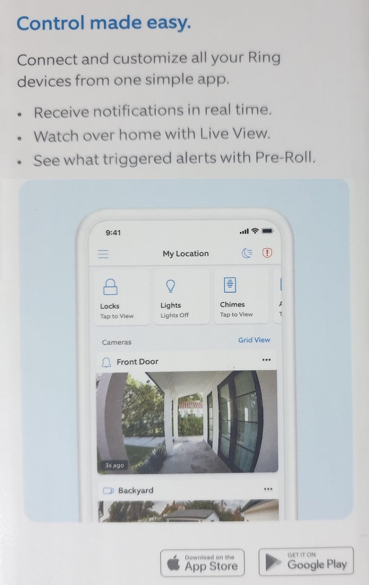 Ring Video Doorbell 4 - Wireless Home Security Camera