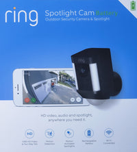 Ring Wireless Spotlight Camera (Black)