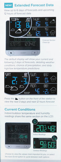 La Crosse Technology Wi-Fi Colour Weather Forecast Station