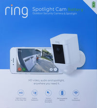 Ring Wireless Spotlight Camera (White)