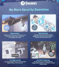 Swann 2K Allsecure650 Wireless Home Security Kit 3 Camera & Hub Pack